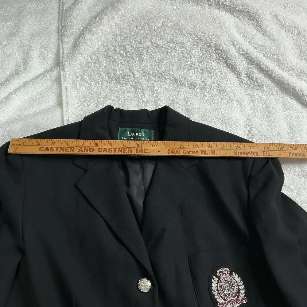 Vtg Women’s Lauren Ralph Lauren Black Long Coat With Tags - Picture 13 of 16